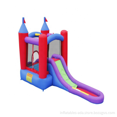 Factory custom PVC bounce house bouncer bouncy jump castle inflatable water slide with pool